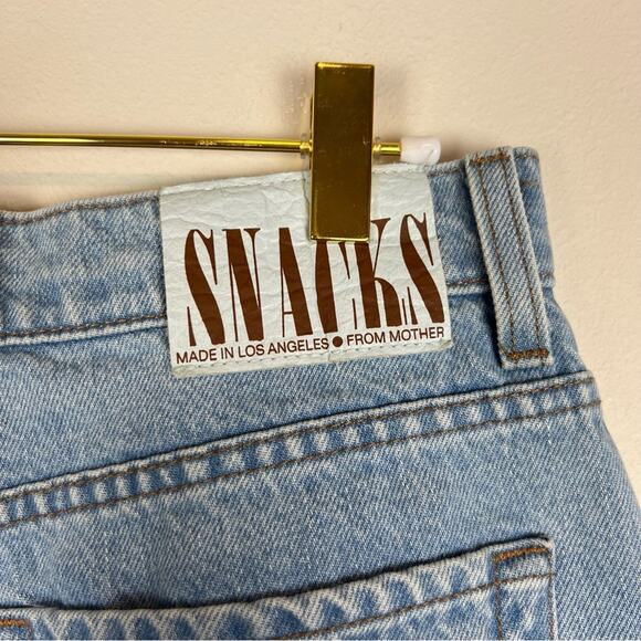 MOTHER Snacks The Pleated Fun Dip Puddle Wide Leg Jeans Slouchy Baggy Size 28 - Picture 11 of 15